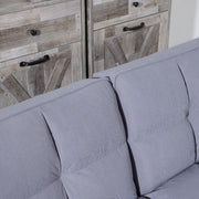 2064 Corduroy Sofa  Sofa Bed-Smoke Gray