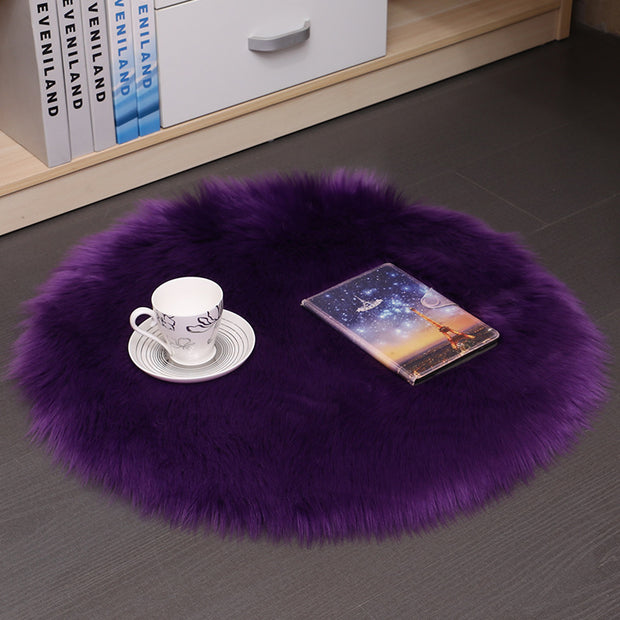 Hair Plush Carpet Floor Mats Household Floor Mats  Wool Round Bedroom Carpets